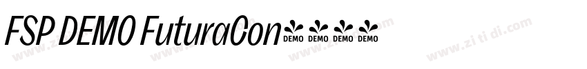 FSP DEMO FuturaCon字体转换 FSP DEMO FuturaCon字体转换